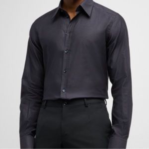 Dolce and Gabbana gray blue dress shirt. Gold label. made in italy